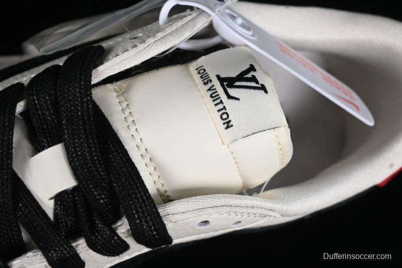 Nike Travis Scott x Fragment Design x Jordan Air Jordan 1 Low OG SP AJ1 LV Beige Black Red Casual Sneakers - LX1988-700