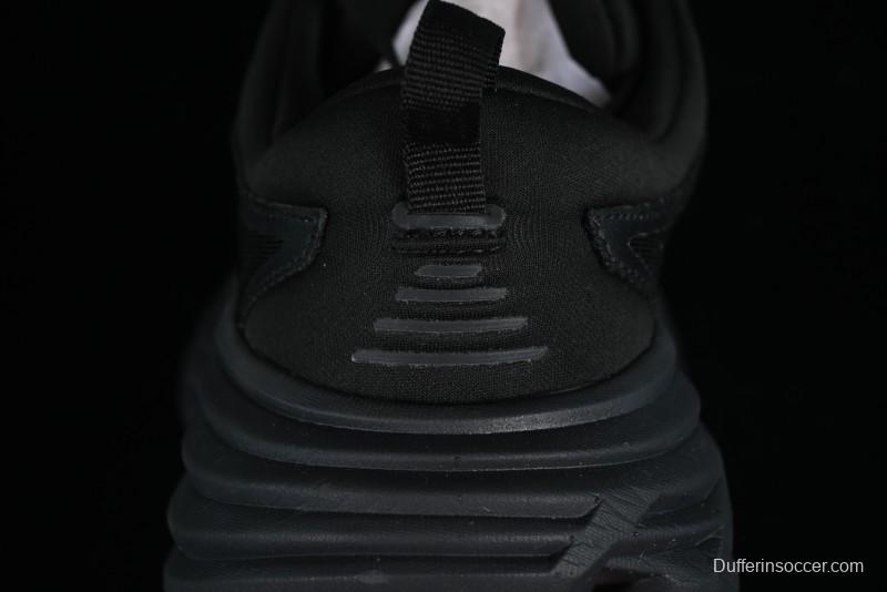 HOKA ONE ONE Bondi 8 Functional Cushioned Running Shoes with Engineered Mesh Upper - 1123202 BBLC