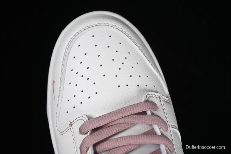 Nike Supreme x SB Dunk Low Collaboration - Rouge Pink Anniversary High-End Custom Low-Top Casual Skate Shoes - DY1503-006