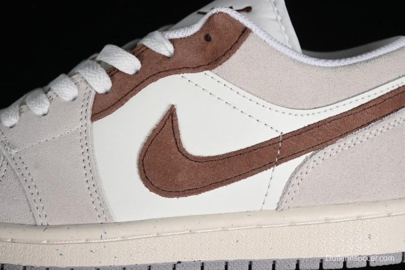 Nike Air Jordan 1 Low Retro Casual Sneakers in Grey Tan - HF1567-200