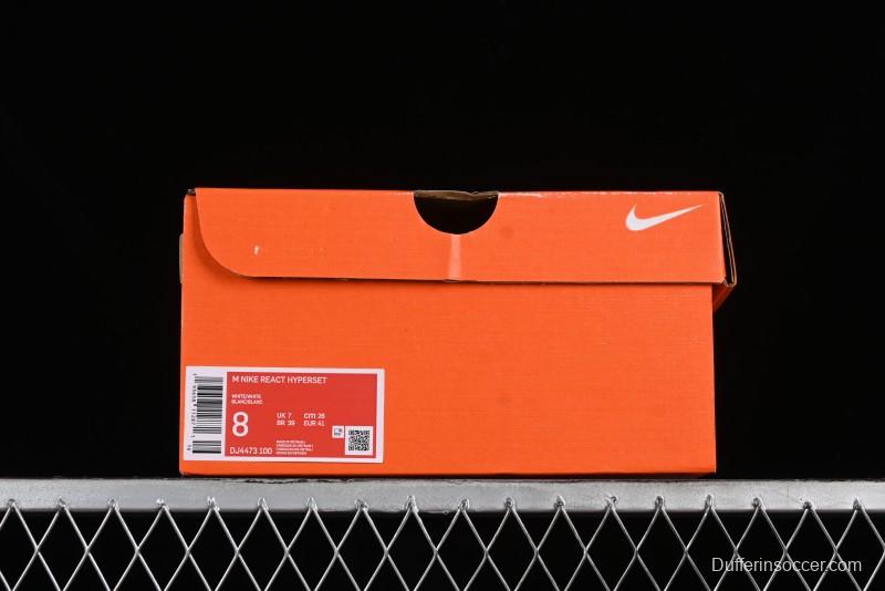 Nike HyperSet Lightweight Low-Top Training Basketball Shoes with React Foam and Flywire - DJ4473-100