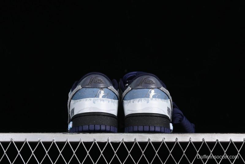 Nike Dunk Low Panda Prank Surf Fishing SB Strap Low-Top Casual Sneakers - FV8106-181