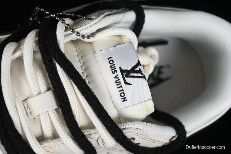 Nike SB Dunk Low LV Collaboration - Lamborghini Strap White Black Hook Anniversary High-End Custom Low-Top Casual Sneakers - SJ2068-261