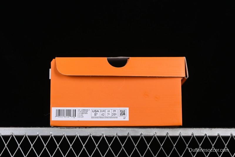 Nike Travis Scott x Fragment Design x Air Jordan 1 Low OG SP AJ1 LV Beige Grey Low-top Casual Sneakers - LJ5188-005