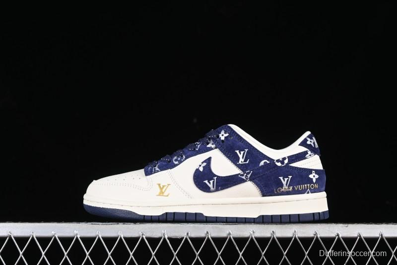 Nike SB Dunk Low LV Collaboration Anniversary Customized Low-Top Casual Sneakers - XD6188-029