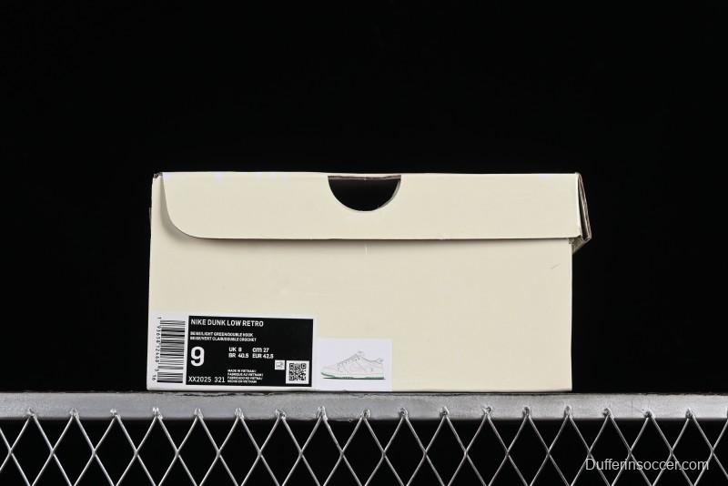 Nike SB Dunk Low LV Collaboration - Double Swoosh Fluorescent Green Anniversary High-End Custom Low-Top Casual Skate Shoes - XX2025-321