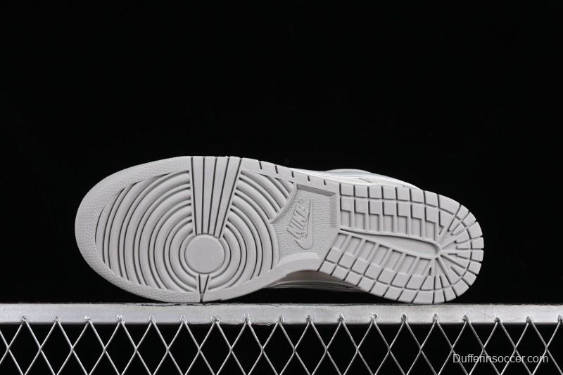 Nike SB Dunk Low UN Collaboration - Light Grey Swoosh Anniversary High-End Custom Low-Top Casual Skate Shoes - SF1588-135