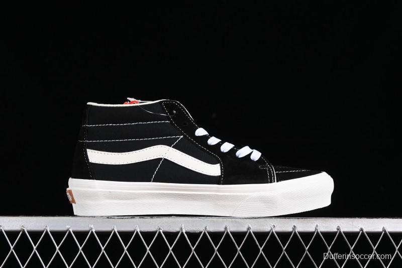 Vans SK8-Hi VR3 Eco-Friendly Black & White Mid-Top Classic Casual Canvas Shoes - VN0A4UWIVNE
