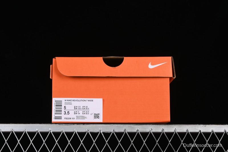 Nike Revolution 7 Wide Low-Top Running Shoes with Breathable Mesh and Durable Cushioning - FB2208-101