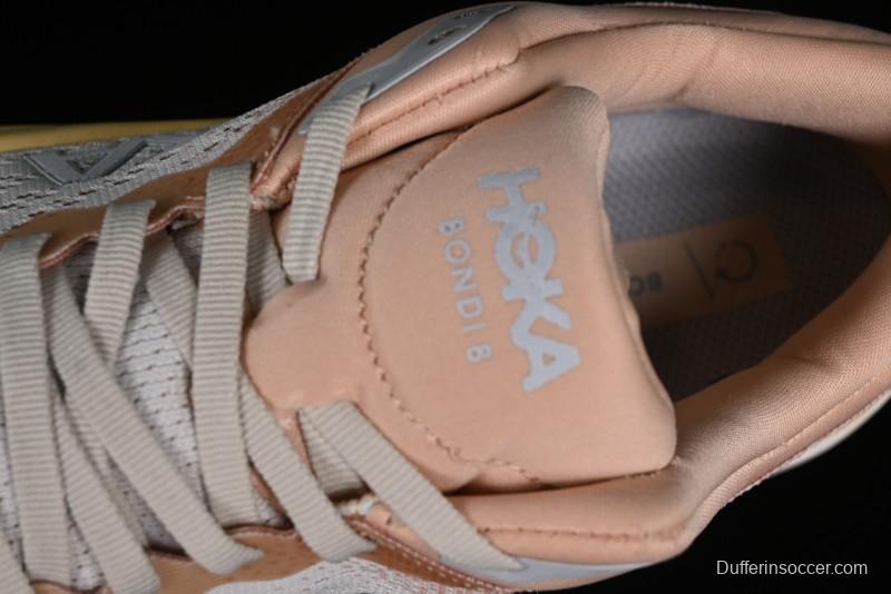 HOKA ONE ONE Bondi 8 Functional Cushioned Running Shoes with Soft EVA Midsole - 1123202 SSEG