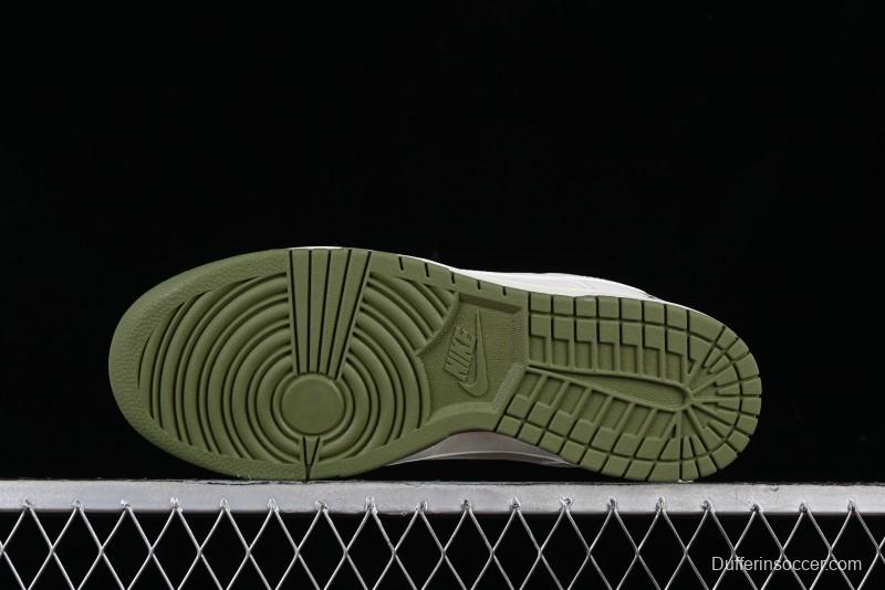 Nike SB Dunk Low LV Collaboration - Beige Green Luxury Custom Low-Top Casual Sneakers - XX2025-318