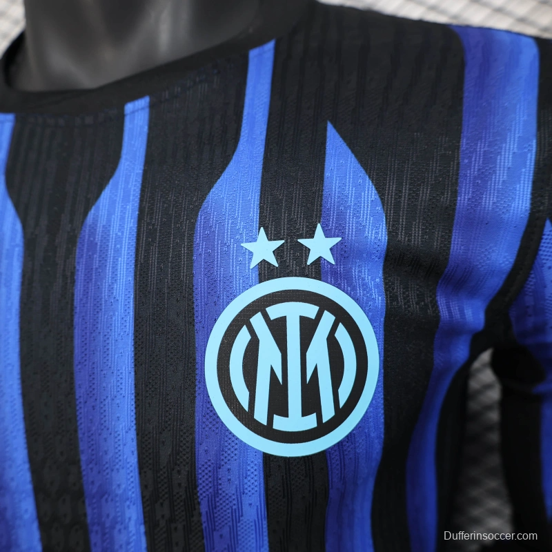 25/26 Player Version Inter Milan Home Long Sleeve Jersey