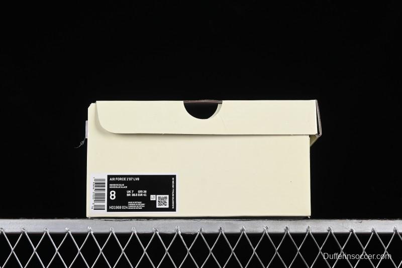 Nike Supreme x Air Force 1'07 Low Casual Sneakers in Lake Blue - HD1968-024