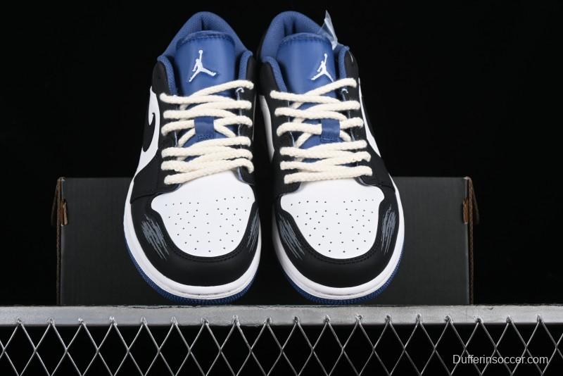 Nike Air Jordan 1 Low AJ1 Casual Lifestyle Sneakers - 553558-414