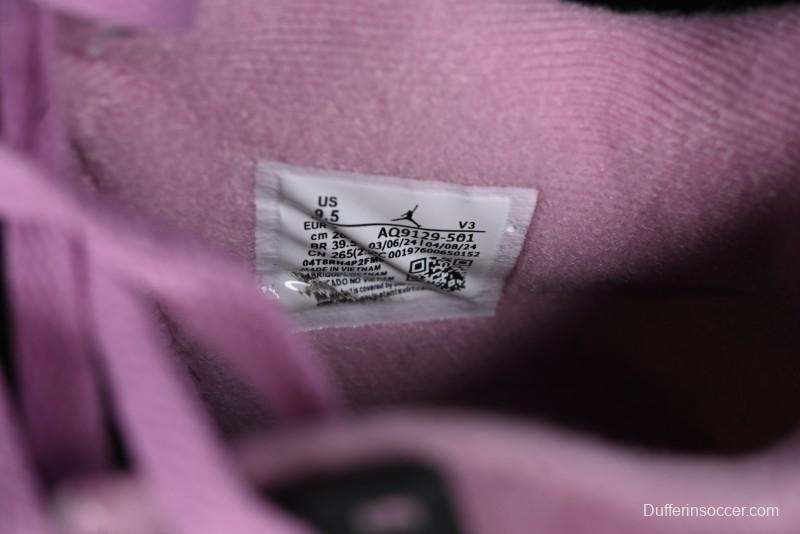 Nike Air Jordan 4 Retro Sneakers in Orchid Pink with Cement Grey Accents - AQ9129-501