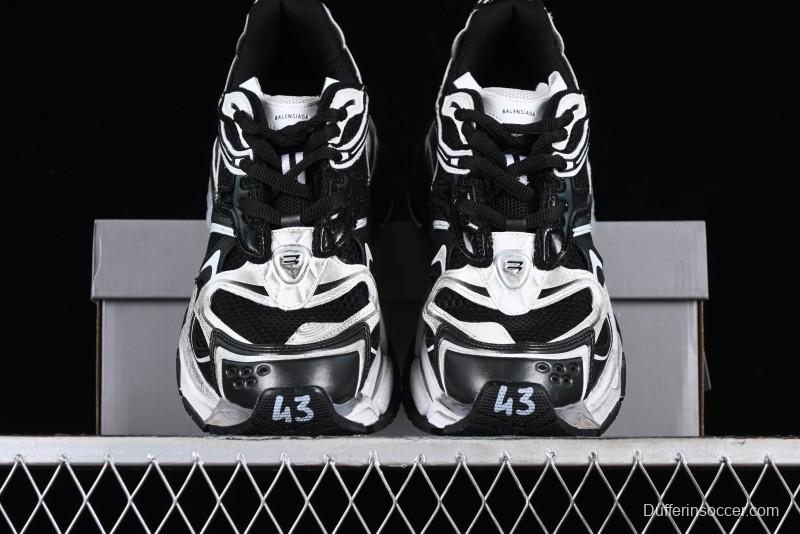 Balenciaga Runner Kith Four Color Retro Casual Sneakers - W3RXP0213