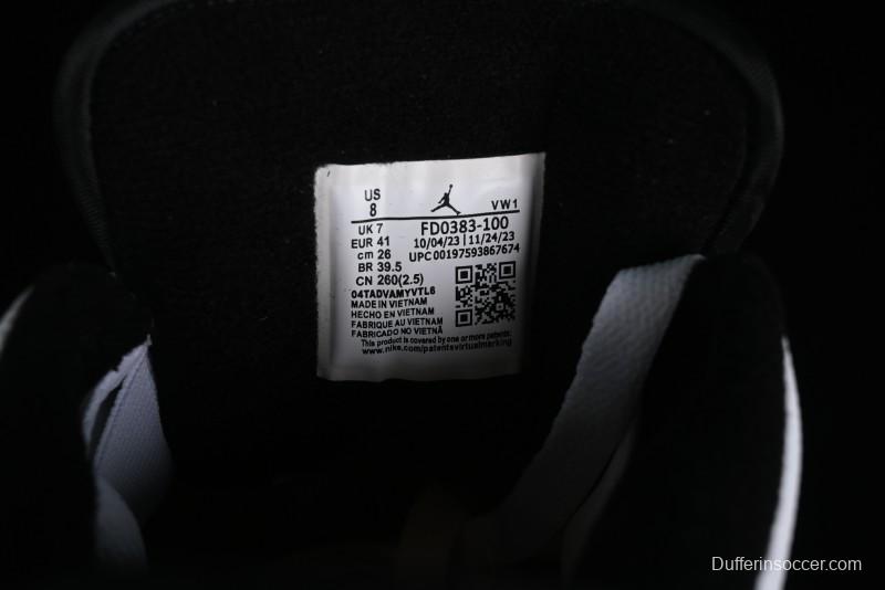 Nike Air Jordan 2/3 Retro Low-Top Basketball Shoes in White/Black - FD0383-100