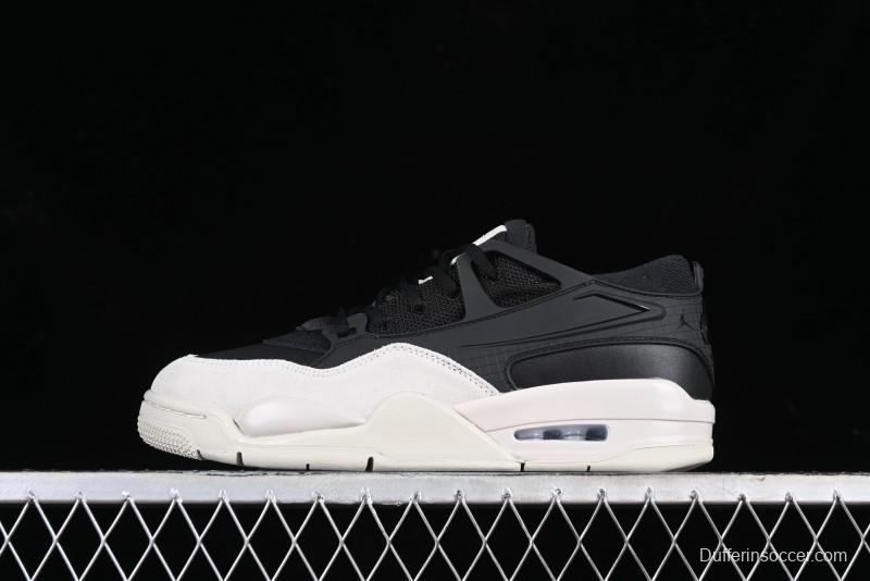 Nike Air Jordan 4 Remastered Sneakers in Black, Light Bone, and Dark Gray - FQ7939-001