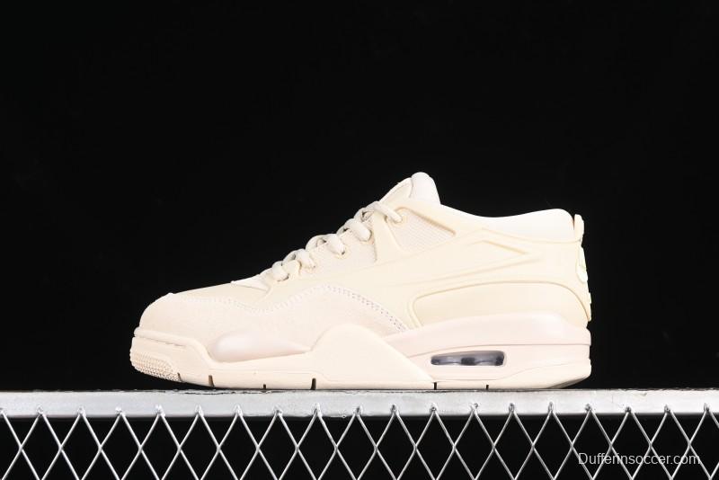 Nike Air Jordan 4 Remastered Retro Sneakers in White Grey - FQ7940-200