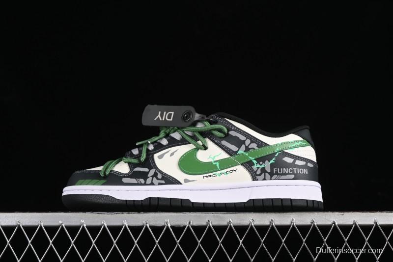 Nike Dunk Low FZBB Mechanical Theme SB Strap Low-Top Casual Sneakers - DD1391-100