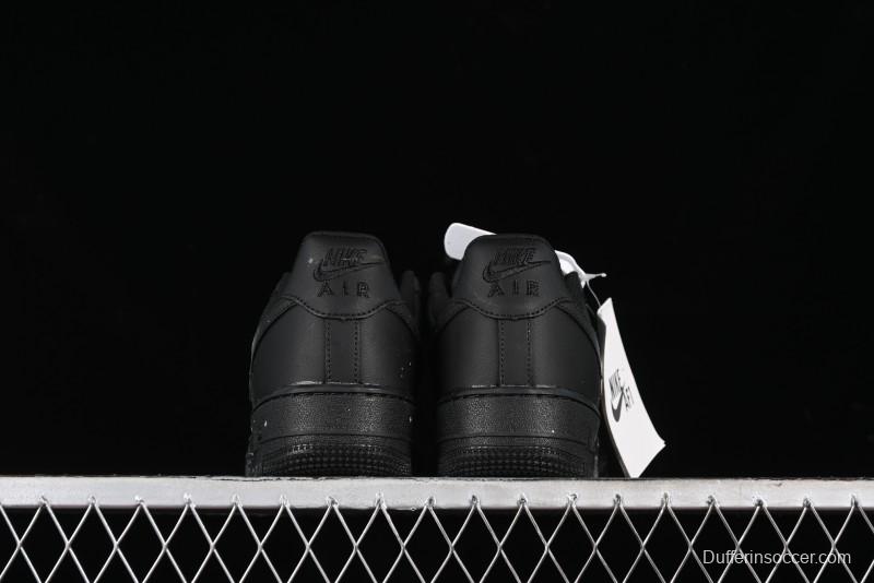 Nike Air Force 1 '07 Low Graffiti Black Silver Anime Hand-Painted Casual Sneakers - CW2288-012