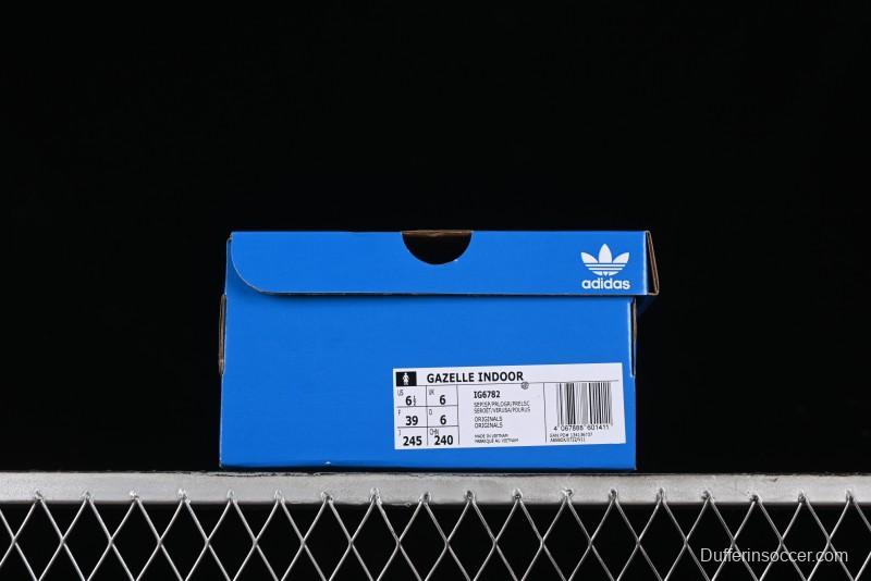 Adidas Originals Gazelle Indoor Retro Casual Slip-Resistant Wear-Resistant Low-Top Sneakers - IG6782