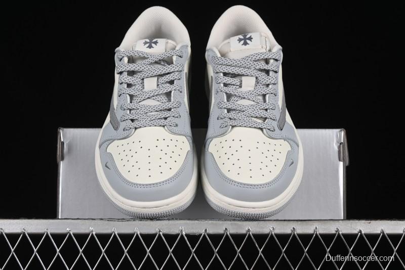 Nike Travis Scott x Fragment Design x Air Jordan 1 Low OG SP AJ1 Retro Sneakers - DM7866-016