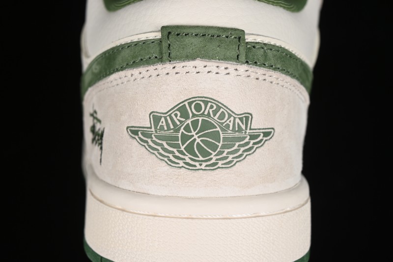 Nike Air Jordan 1 Low Stussy Collaboration Retro Basketball Shoes - DM5688-102
