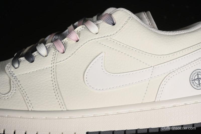 Nike Air Jordan 1 Low Retro Basketball Shoes Stone Island Collaboration - DC2024-025