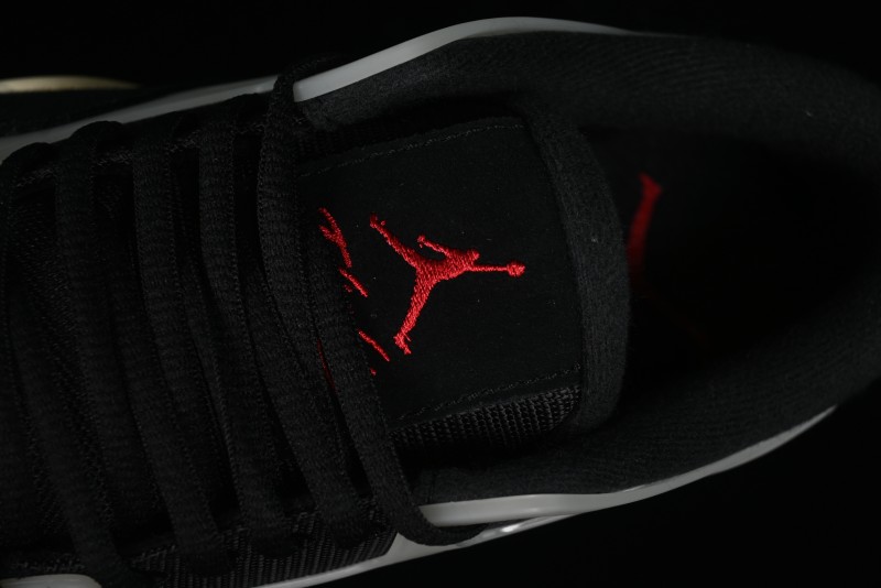 Nike Air Jordan 4 Remastered Sneakers in Black with Textile Mesh, Leather and Suede - FQ7939-006
