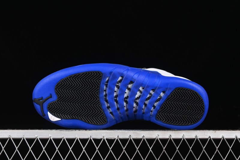Nike Air Jordan 12 Retro Basketball Shoes in White Blue - CT8013-140