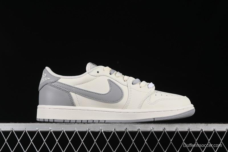 Nike Travis Scott x Fragment Design x Air Jordan 1 Low OG SP AJ1 Collaboration Sneakers - DM7866-021