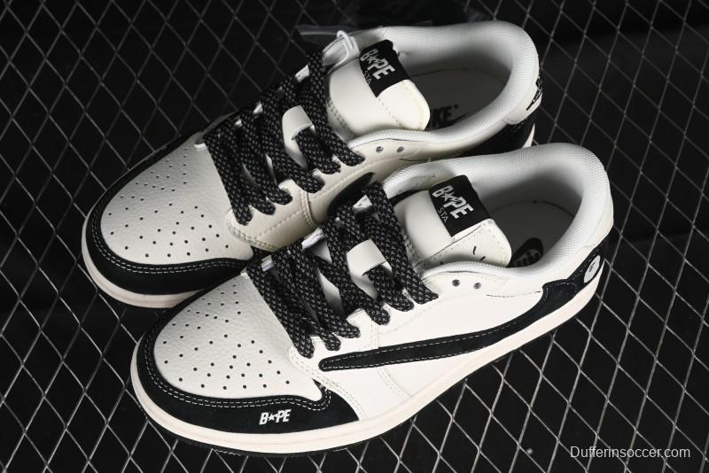 Nike Travis Scott x Fragment Design x Air Jordan 1 Low OG SP Sneakers - XY2688-106