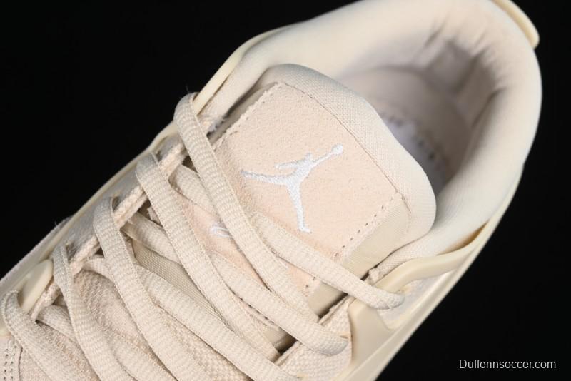 Nike Air Jordan 4 Remastered Retro Sneakers in White Grey - FQ7940-200