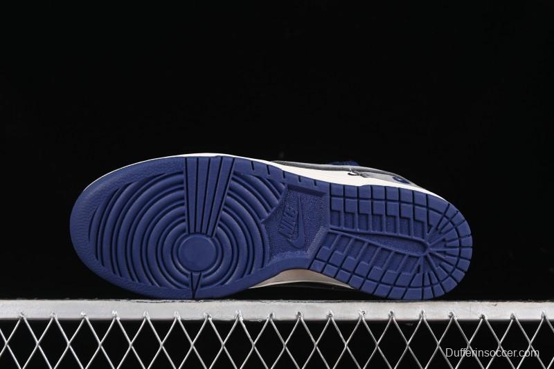 Nike SB Dunk Low BAPE Collaboration - Strap Multi-Color Grey Swoosh Anniversary Custom Low-Top Casual Sneakers - SJ2068-278