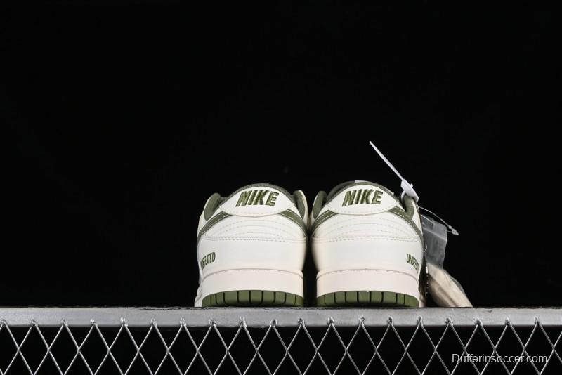 Nike SB Dunk Low UN Collaboration - Letter Green Anniversary High-End Custom Low-Top Casual Skate Shoes - BB2699-211
