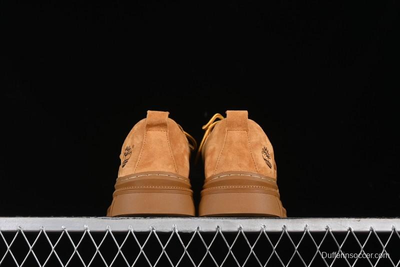 Timberland Low-Top Casual Shoes for Men - 24SS Autumn Collection with Oil-Resistant Italian Leather & Anti-Slip Rubber Outsole - TB73535YELLOW