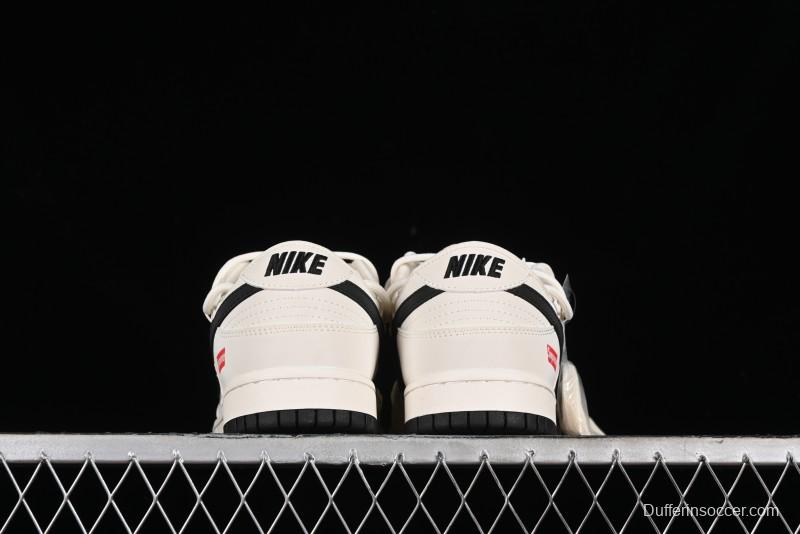 Nike SB Dunk Low Supreme Collaboration - Starry Night Black Engraving Anniversary High-End Custom Low-Top Casual Skate Shoes - JJ5688-108