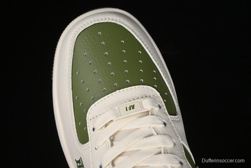 Nike Air Force 1 '07 Low Burberry Collaboration - Off White Mint Green Low Top Casual Sneakers - BB8588-221