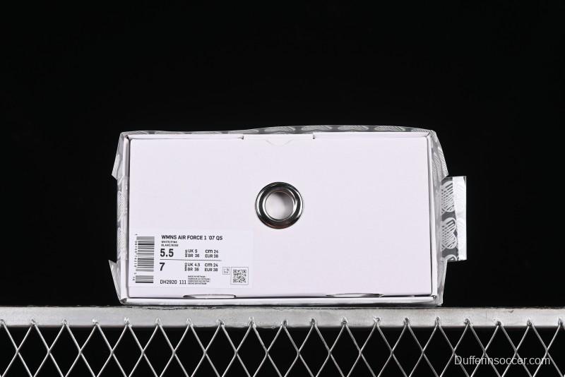 Nike Air Force 1 '07 Low Valentine's Day Limited Edition Pink Bear Sneakers - DH2920-111