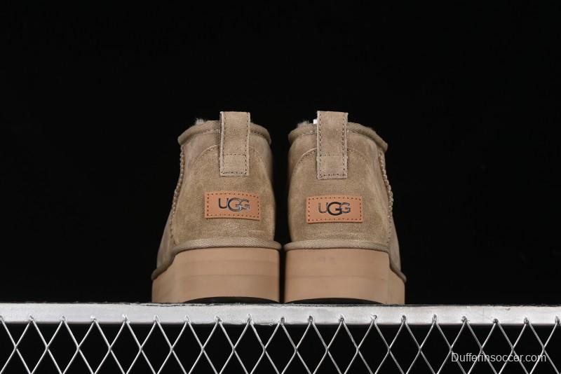 UGG Classic Ultra Mini Platform 3CM Wool Short Boots with TREADLITE Technology - 1135092