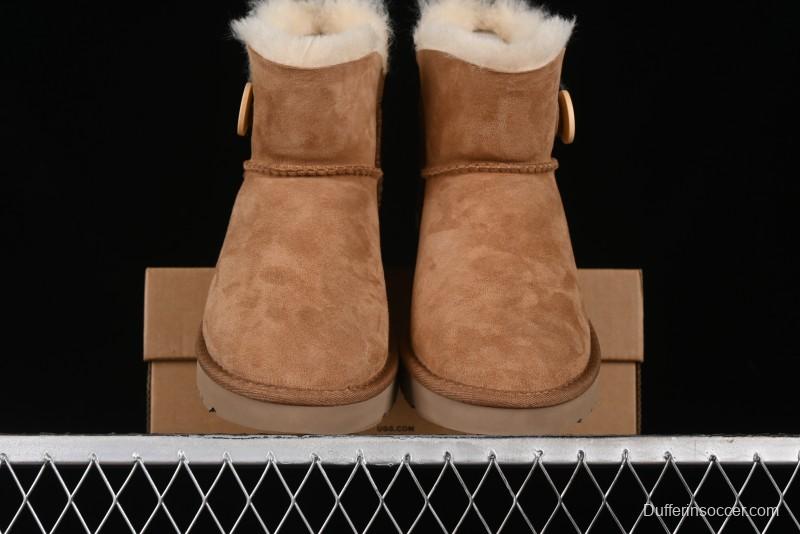 UGG Mini Bailey Button II Classic Short Boots with Wooden Button - 1016422