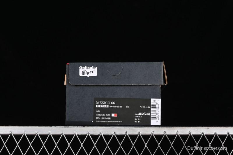 Onitsuka Tiger Mexico 66 Low-Top Leather Running Sneakers - 1183C216-100