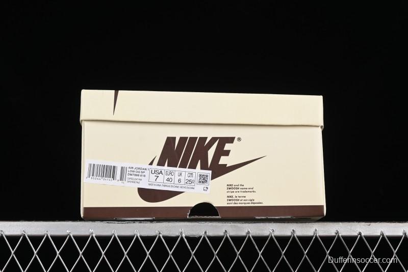 Nike Travis Scott x Air Jordan 1 Low OG Retro Basketball Shoes - DM7866-818