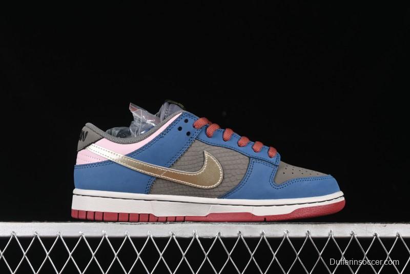 Nike Dunk Low Retro Deconstructed Casual Sneakers with Cloud and Dragon Patterns Inspired by Black Myth: Wukong Game - DV2433-109