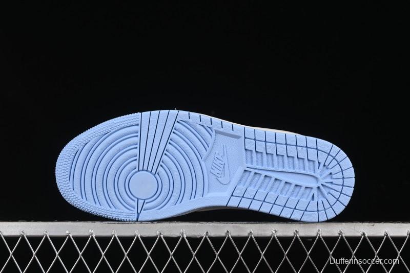 Nike Travis Scott x Fragment Design x Air Jordan 1 Low OG SP AJ1 Low Top Casual Sneakers - DM6688-608