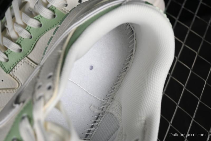 Nike SB Dunk Low Stussy Collaboration - Cream Apple Green Anniversary Custom Low-Top Casual Skate Shoes - XY1688-006