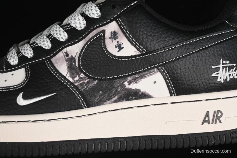 Nike Air Force 1 '07 Low Stussy Collaboration - Mythical Wukong Low-Top Casual Sneakers - XZ6188-555