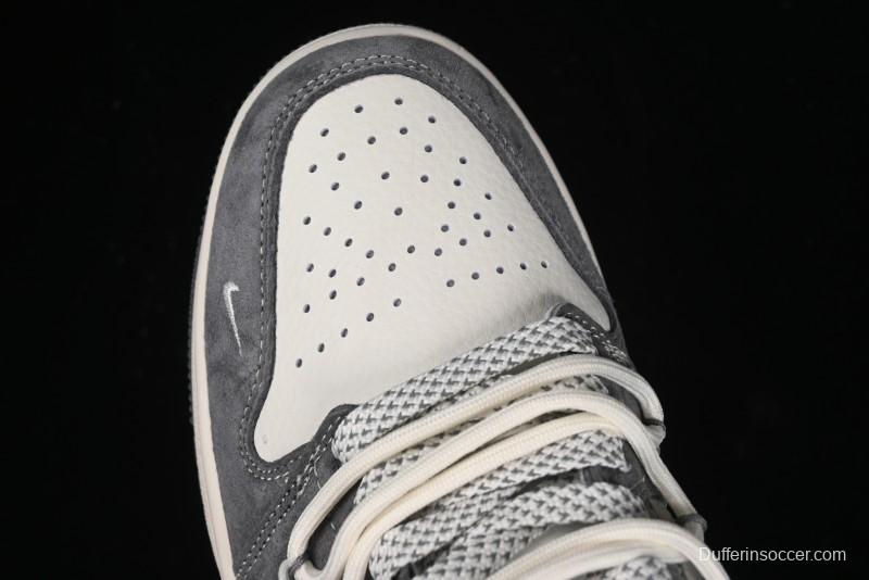 Nike Air Jordan 1 Low Retro Basketball Shoes with Custom Bear Collaboration - SJ9950-018