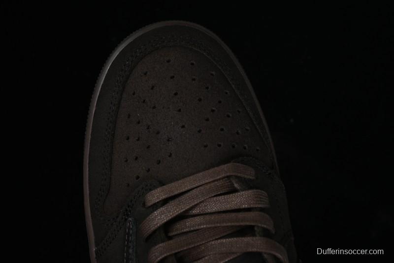 Nike Travis Scott x Air Jordan 1 Low OG AJ1 Collaboration Reverse Swoosh Sneakers - DM7866-202